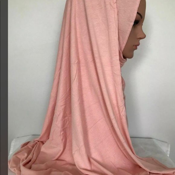 Premium Cotton Jersey Stretchable Hijab Plain Long Maxi Scarf Wrap - Picture 4 of 15
